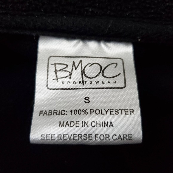 BMOC Louisville Cardinals Fleece Jacket Small Black Red Full Zip The Ville NCAA - Picture 2 of 12